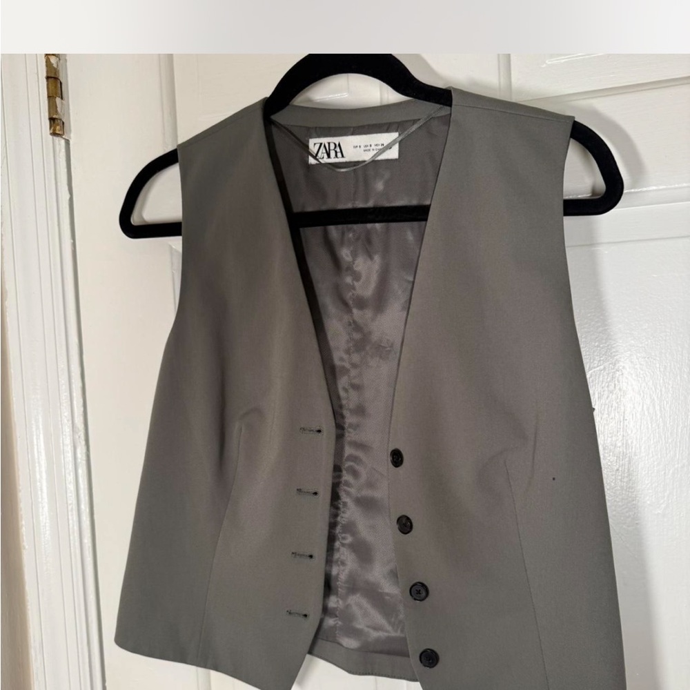 Zara Light Gray Vest
